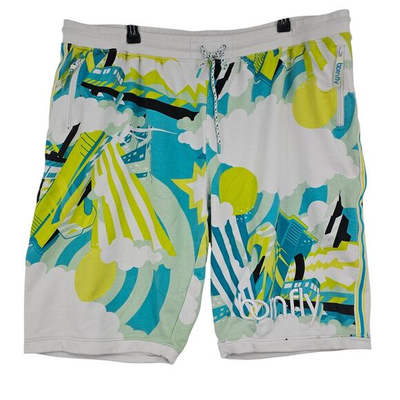 Born Fly Abstract Streetwear Sweat Shorts Men's Big & Tall Size 6XL 3737 - Picture 1 of 7